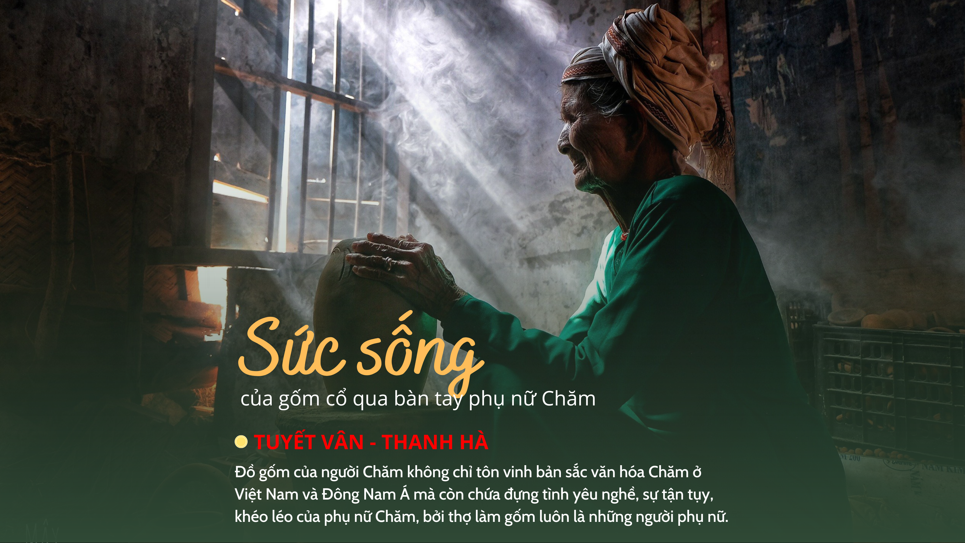 Sức sống của gốm cổ qua bàn tay phụ nữ Chăm