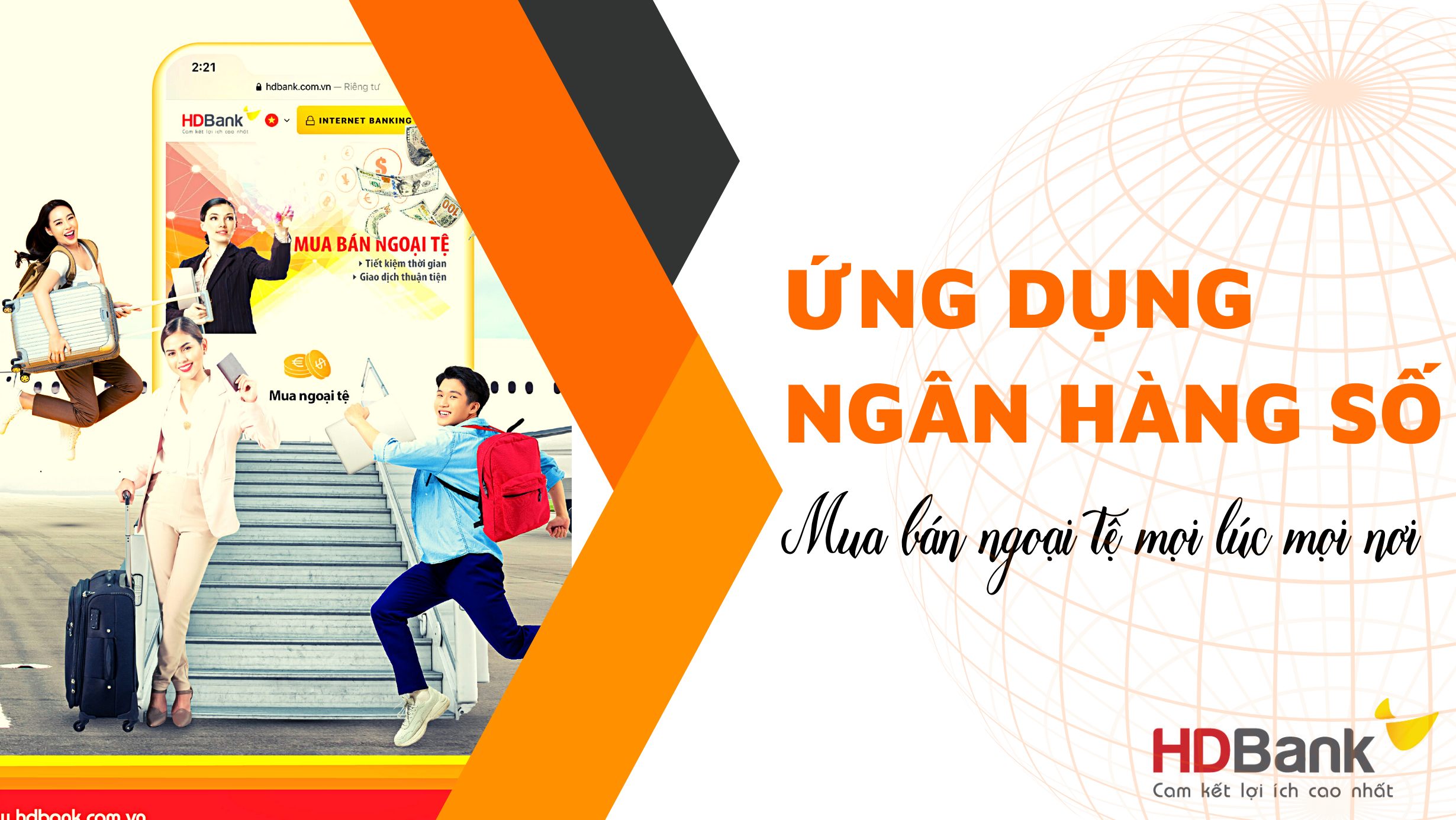 Mua bán ngoại tệ mọi lúc mọi nơi với ứng dụng Ngân hàng số 