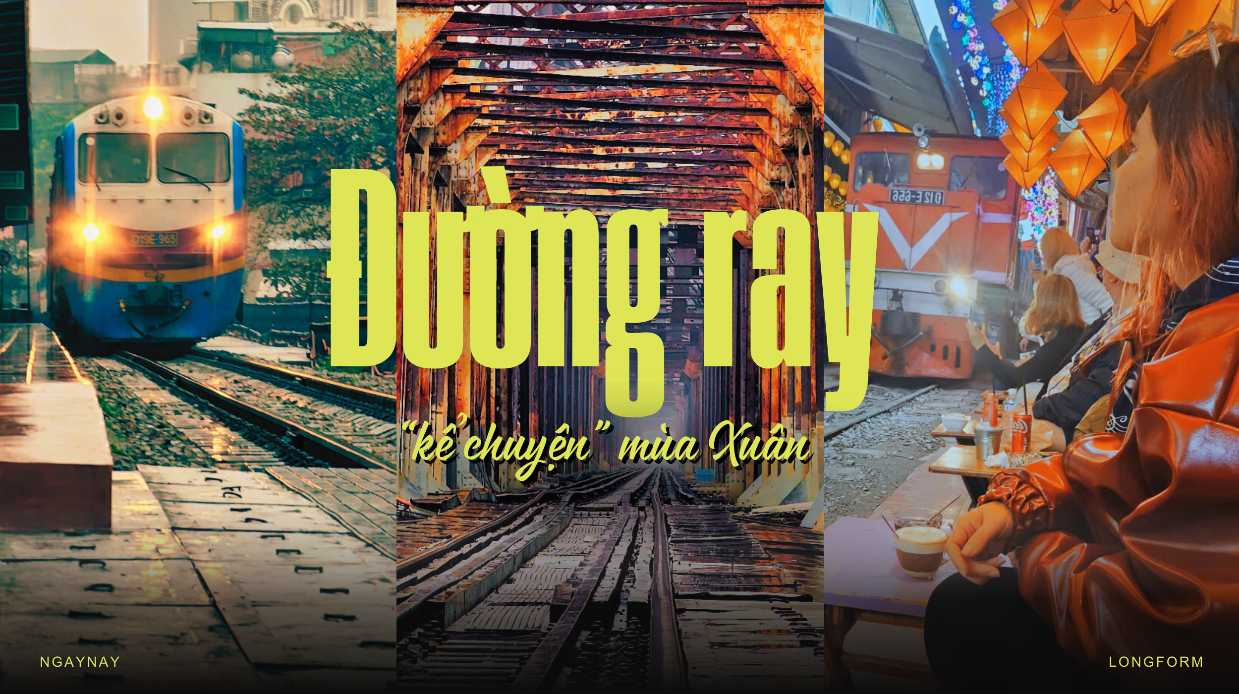 Đường ray “kể chuyện” mùa Xuân