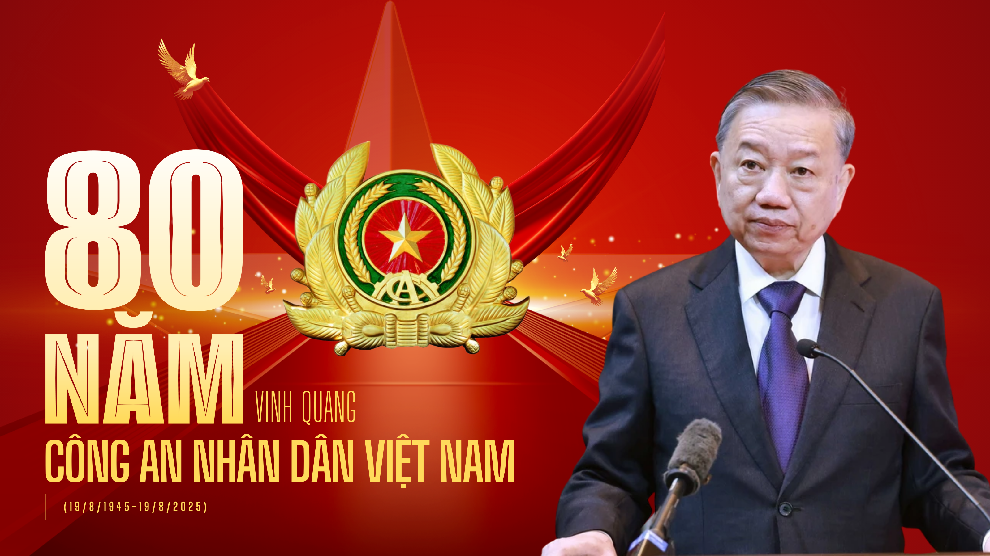 "80 năm - Vinh quang Công an nhân dân Việt Nam"