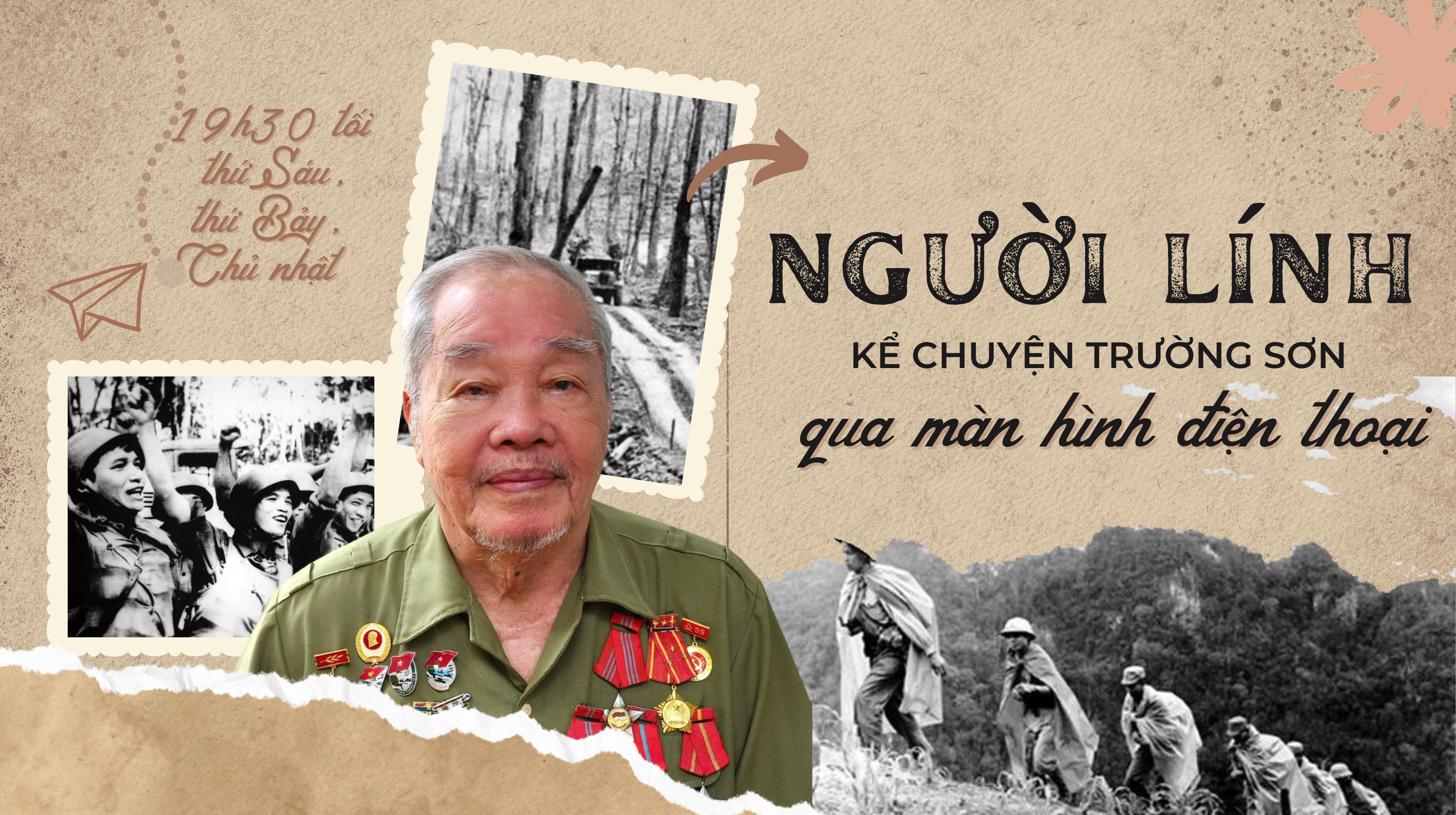 Người lính kể chuyện Trường Sơn qua màn hình điện thoại