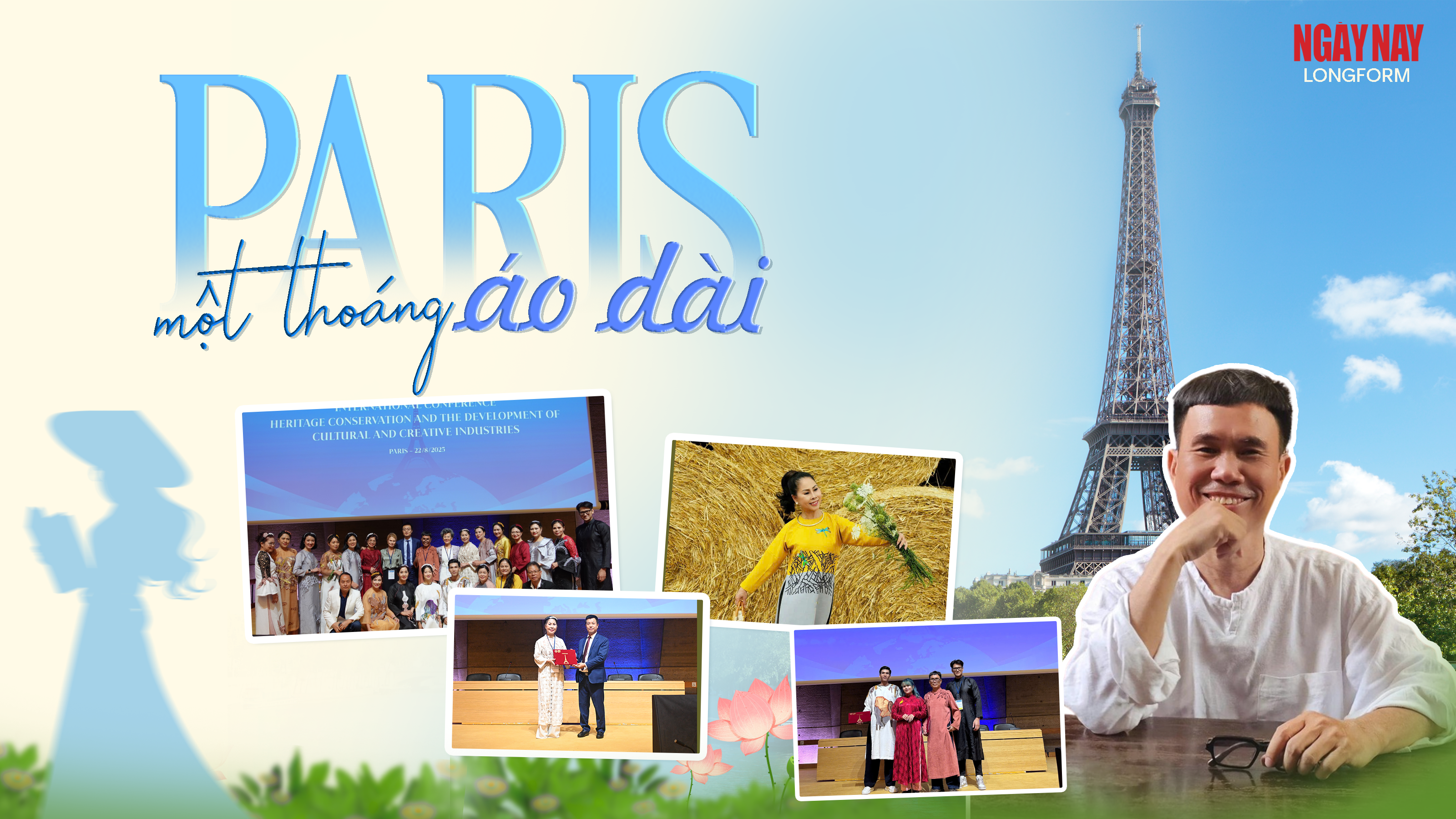 Paris, một thoáng áo dài