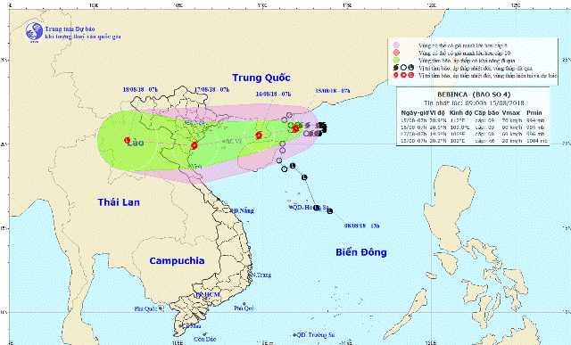 Dự báo thời tiết: Bão số 4 đổi hướng, Hải Phòng - Nghệ An đề phòng bão 'tấn công' ảnh 1