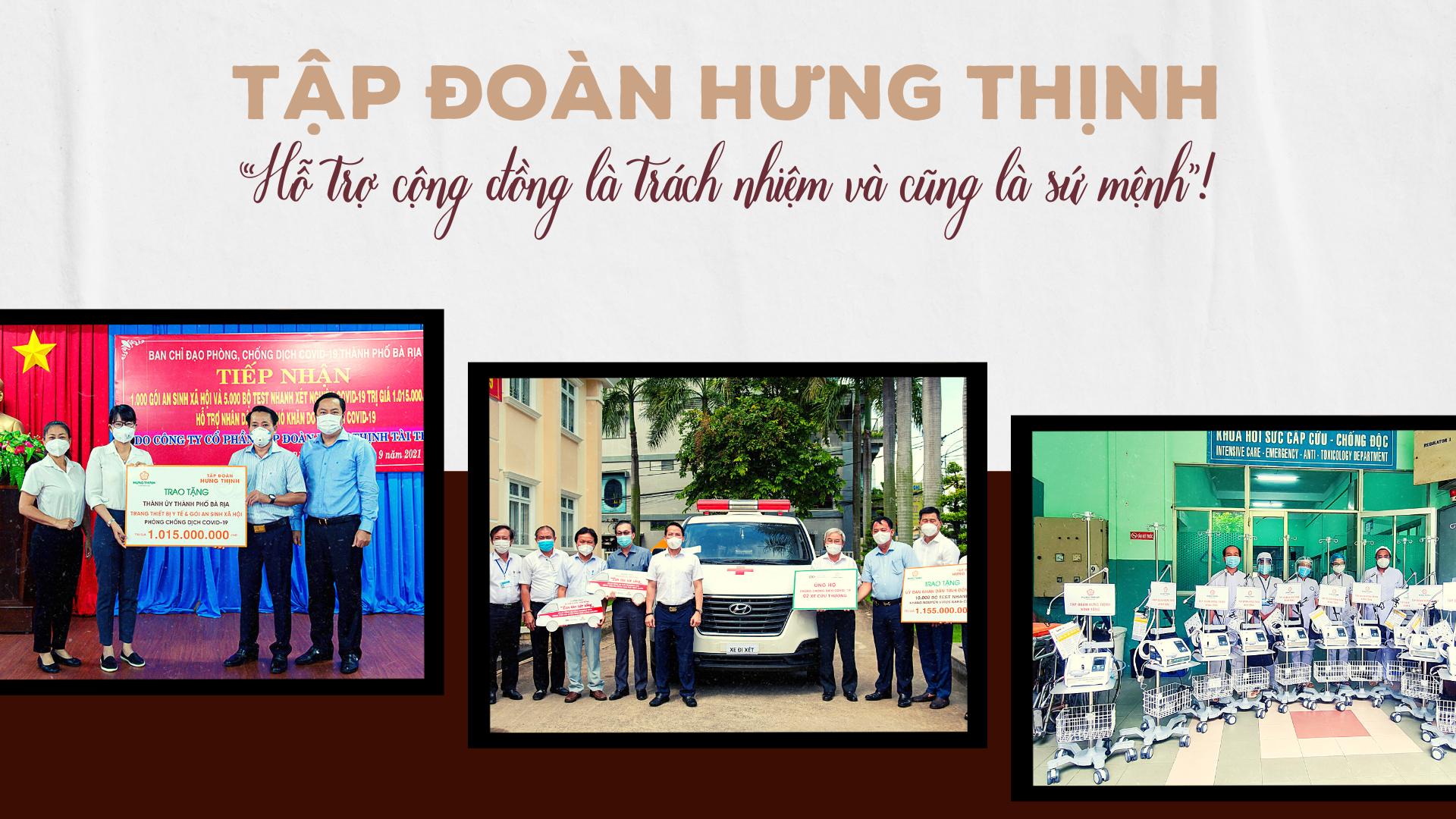 Tập đoàn Hưng Thịnh: 'Hỗ trợ cộng đồng là trách nhiệm và cũng là sứ mệnh'!