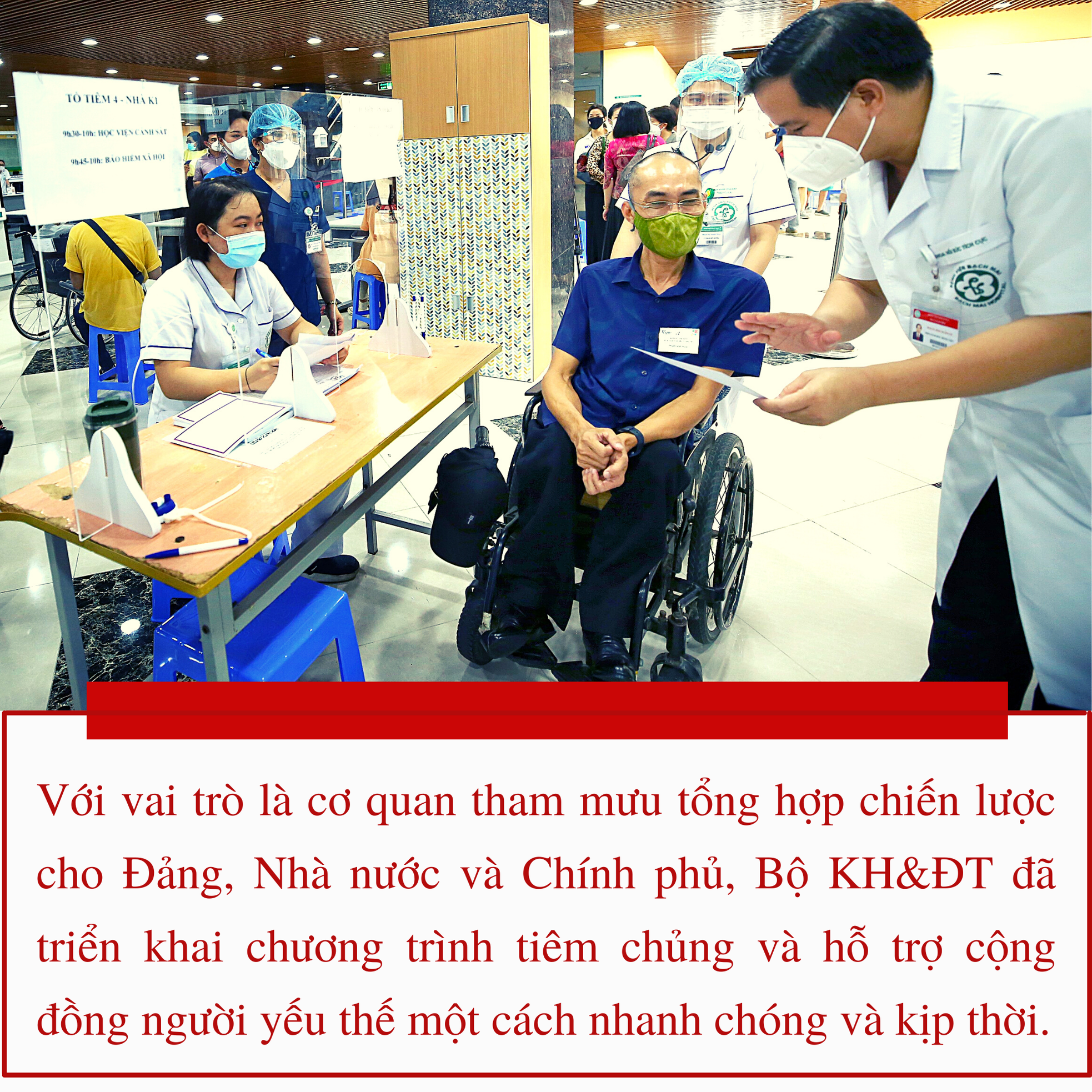 Bộ KH&ĐT hỗ trợ người yếu thế tiêm vaccine phòng COVID-19 ảnh 2