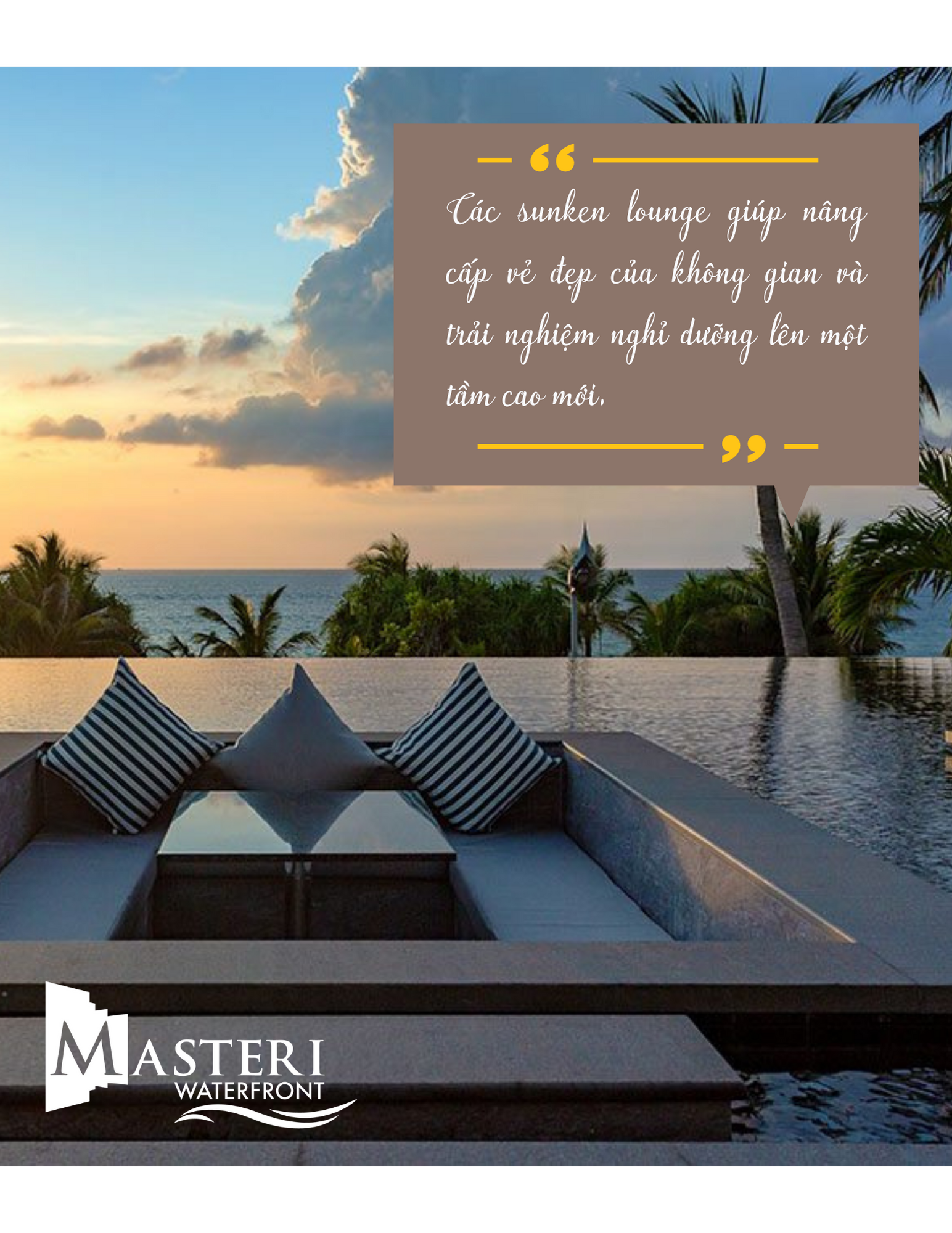 Thiết kế 'lounge chìm' hoàn thiện không gian sống chuẩn nghỉ dưỡng 5 sao tại Masteri Waterfront ảnh 3