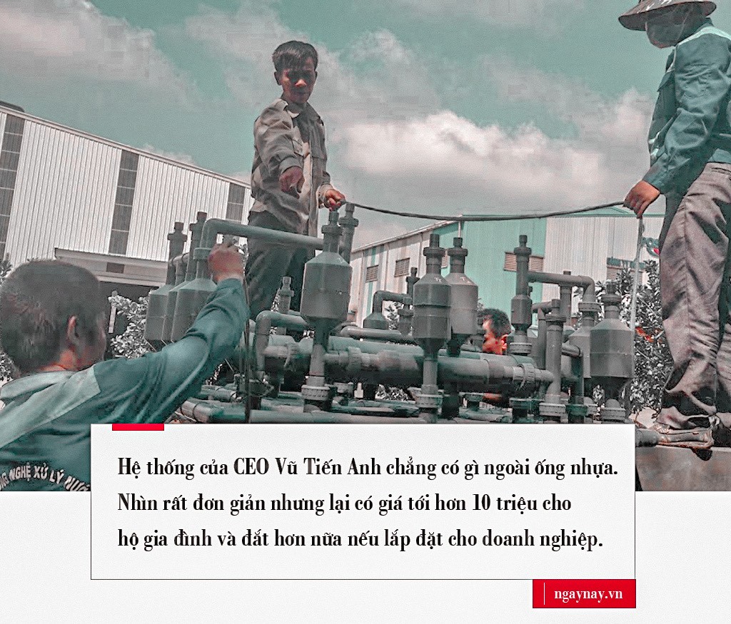 Vị giám đốc lọc nước thải bằng ống nhựa từ ý tưởng của… bố vợ ảnh 4