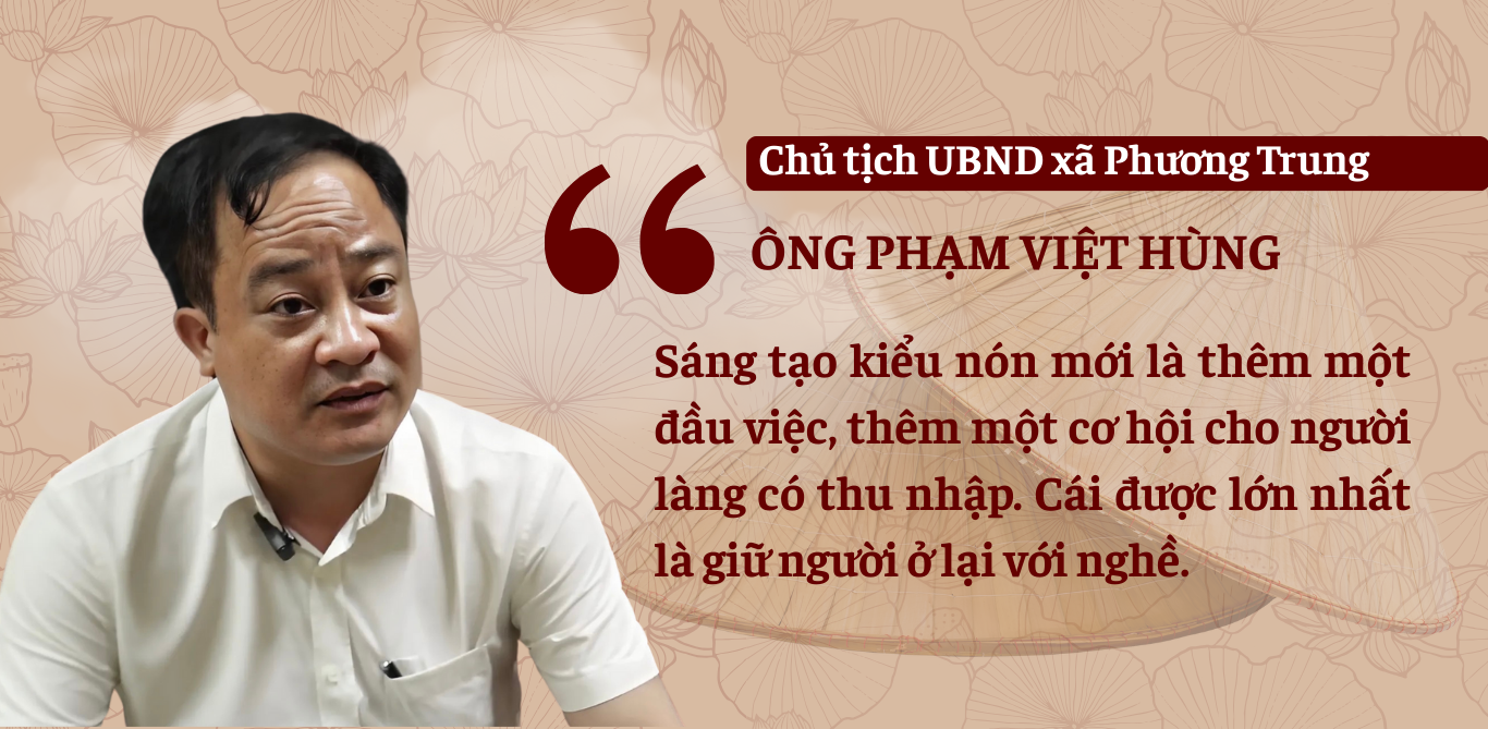 Làng Chuông: Sáng tạo trên vành nón cũ ảnh 8