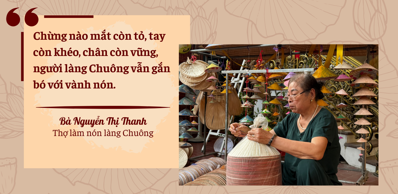 Làng Chuông: Sáng tạo trên vành nón cũ ảnh 3