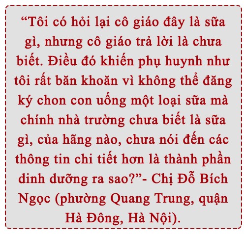 Sữa học đường: Vì học sinh hay vì phụ huynh ảnh 7