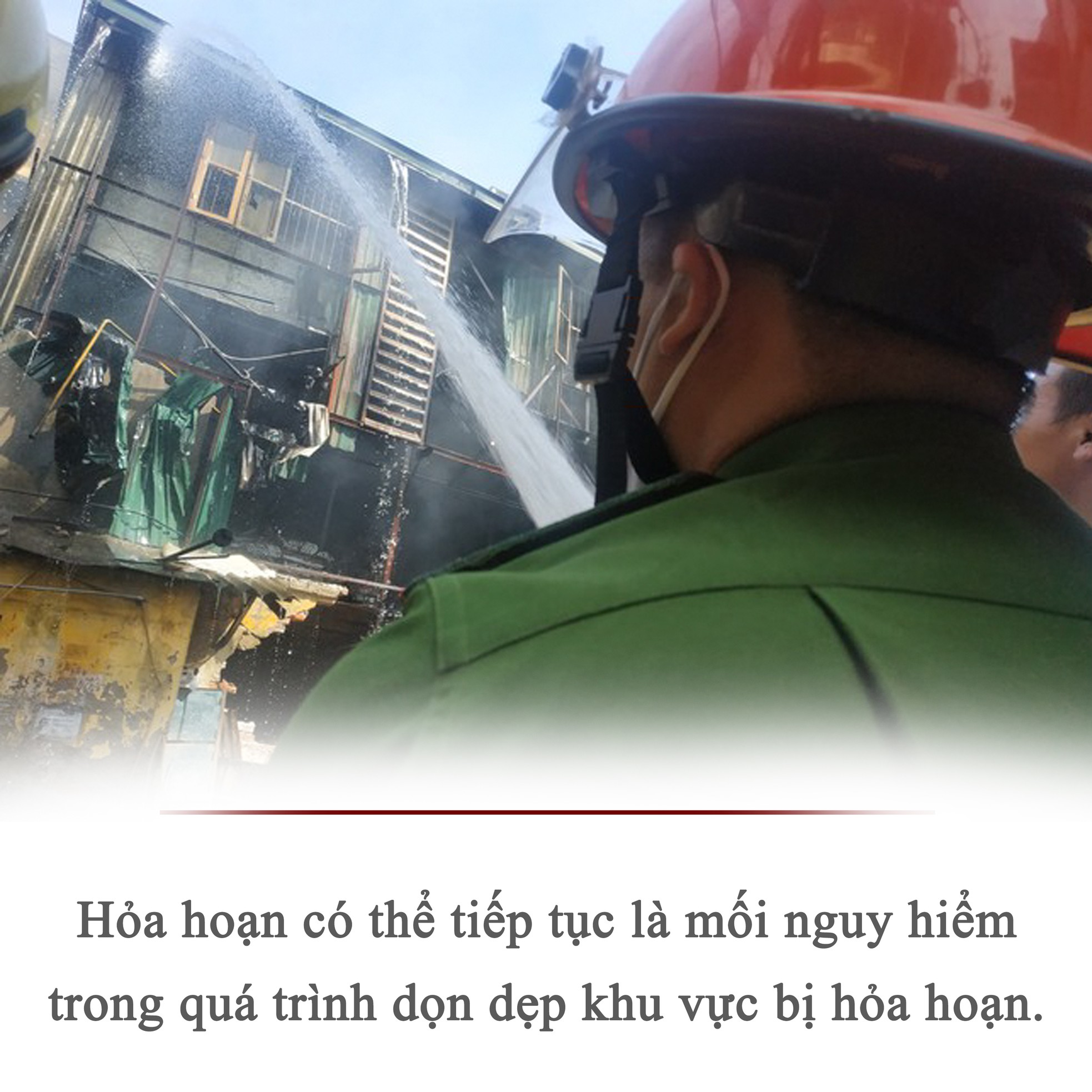 Nguy hiểm ngay cả khi đám cháy đã tắt ảnh 1