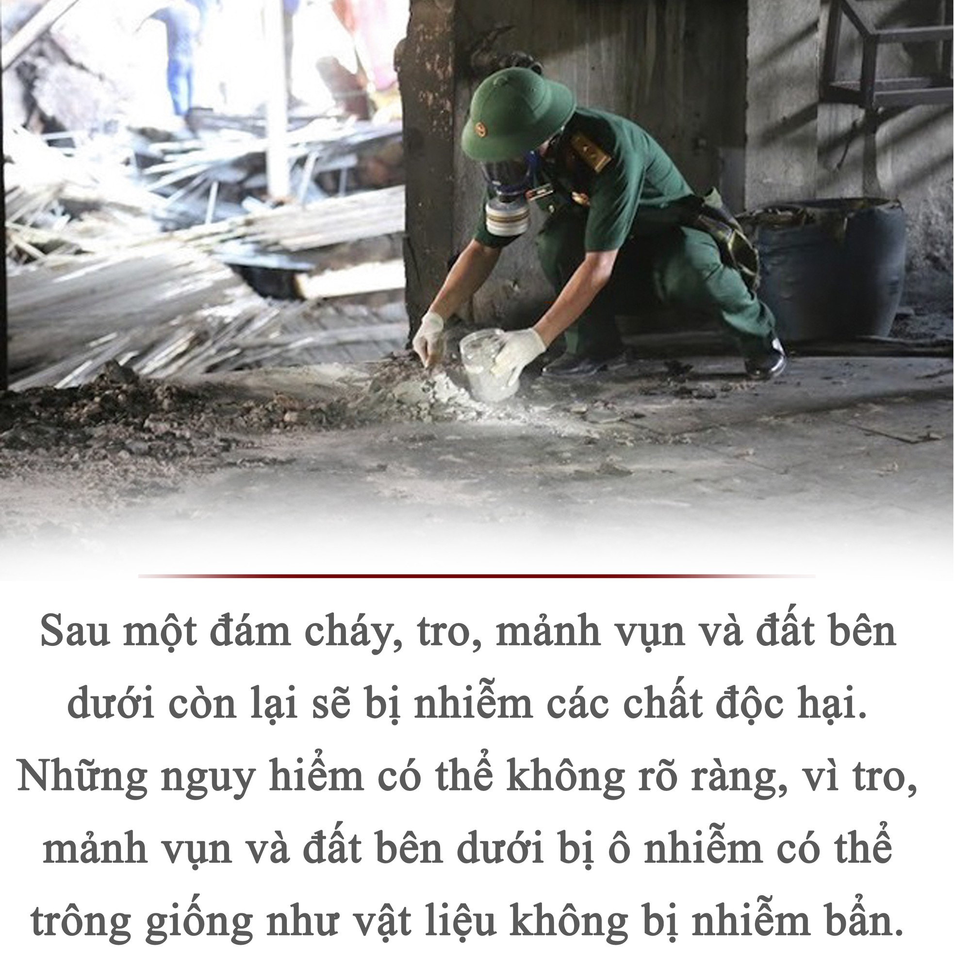 Nguy hiểm ngay cả khi đám cháy đã tắt ảnh 4