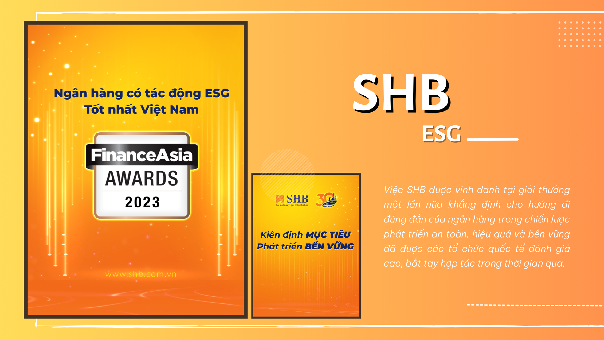 SHB được vinh danh “Ngân hàng có tác động ESG tốt nhất Việt Nam” ảnh 2