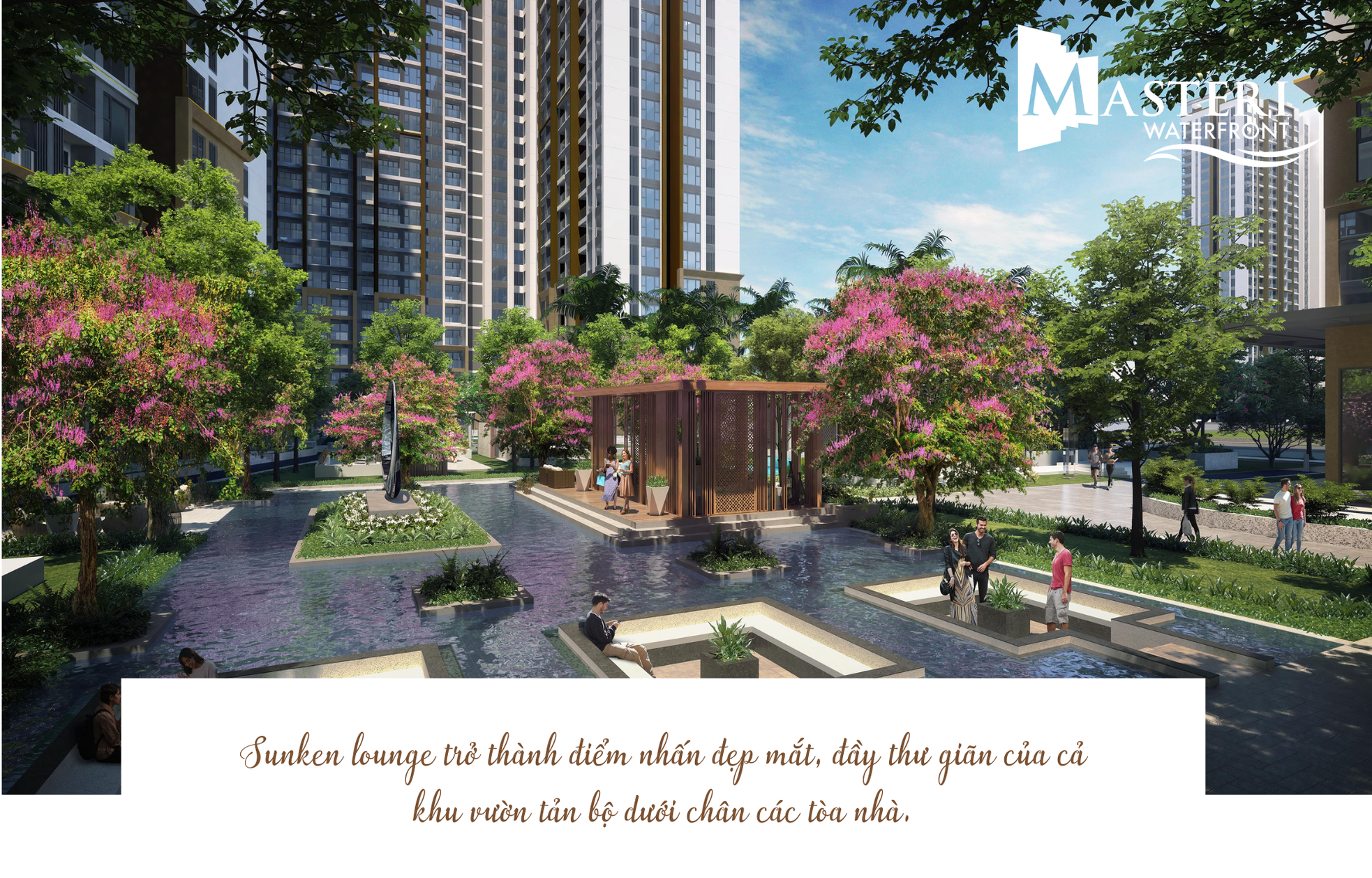 Thiết kế 'lounge chìm' hoàn thiện không gian sống chuẩn nghỉ dưỡng 5 sao tại Masteri Waterfront ảnh 5