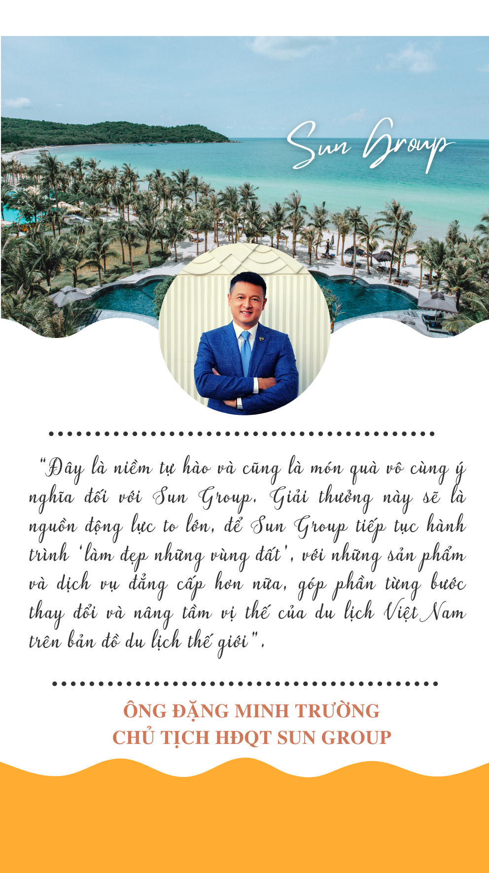 Sun Group được WTA vinh danh Tập đoàn du lịch hàng đầu Châu Á 2022 ảnh 2