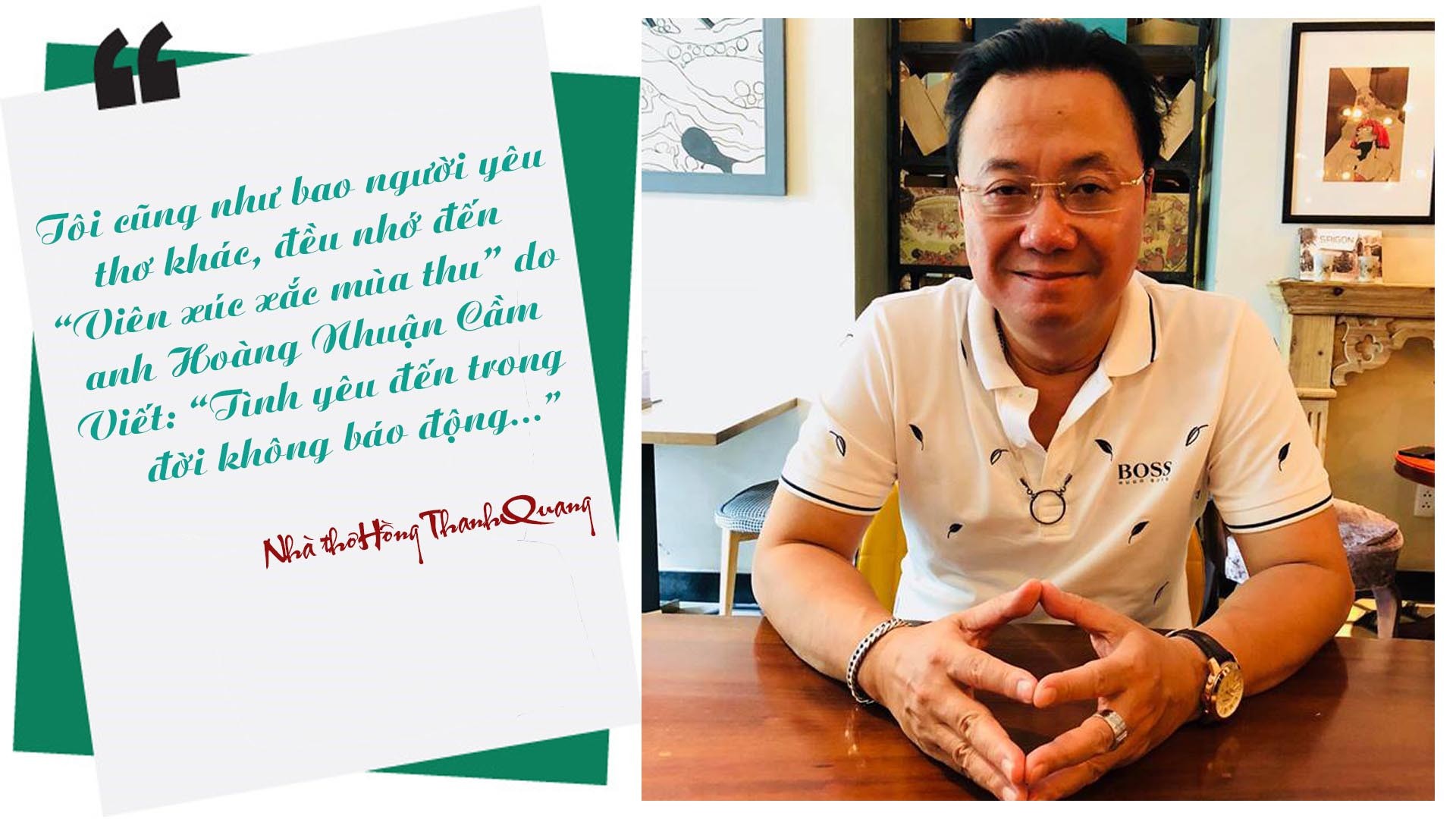 Hồng Thanh Quang: Người đàn ông mùa thu ảnh 4