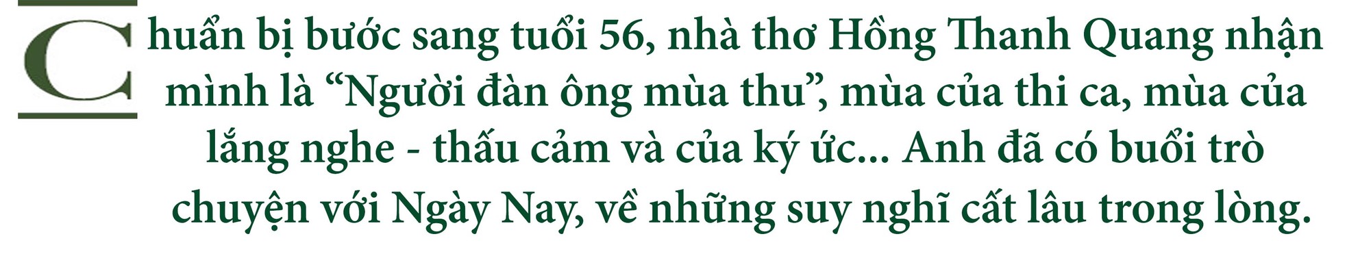 Hồng Thanh Quang: Người đàn ông mùa thu ảnh 2