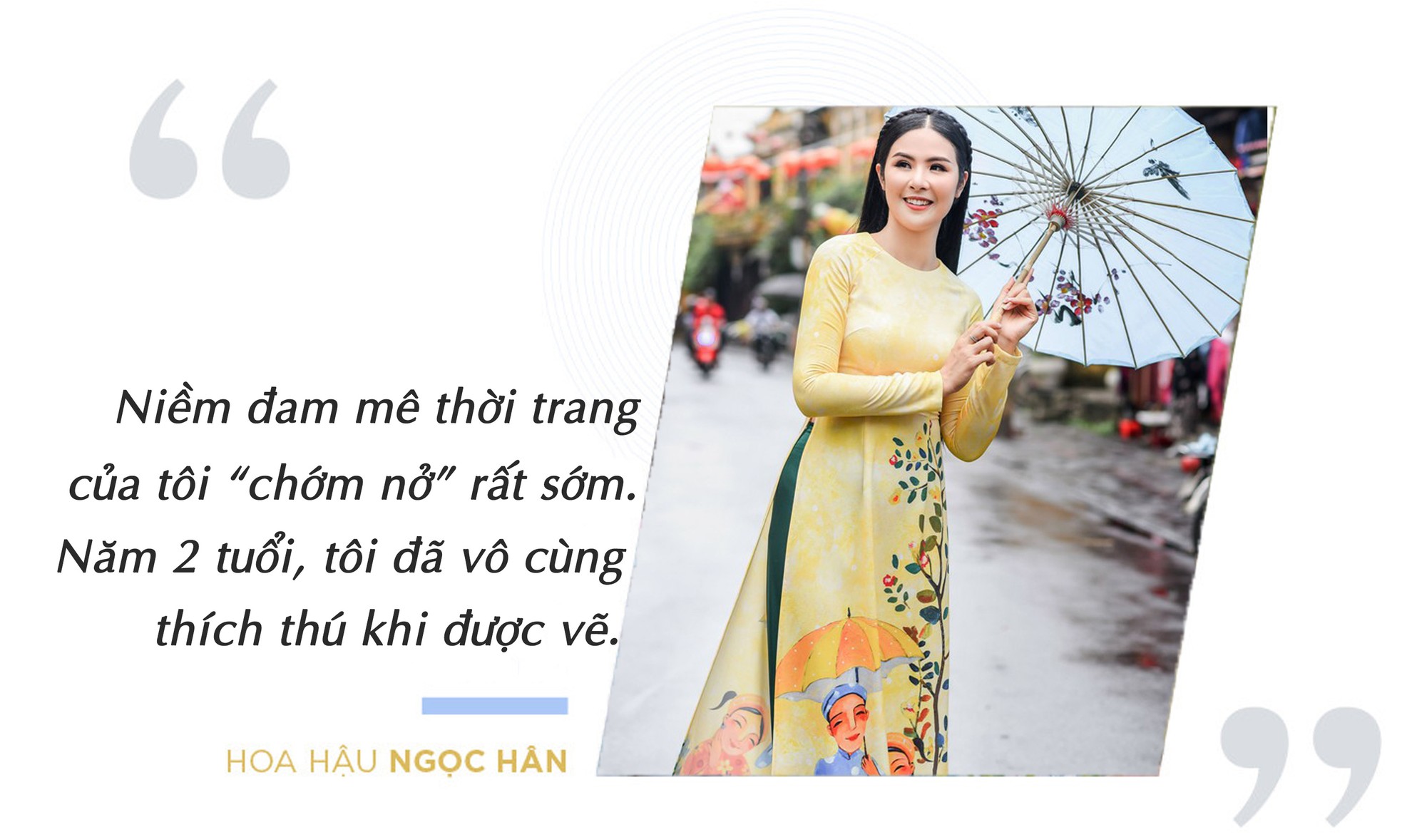Hoa hậu Ngọc Hân thiết kế áo dài Tết lấy cảm hứng từ ca dao ảnh 3