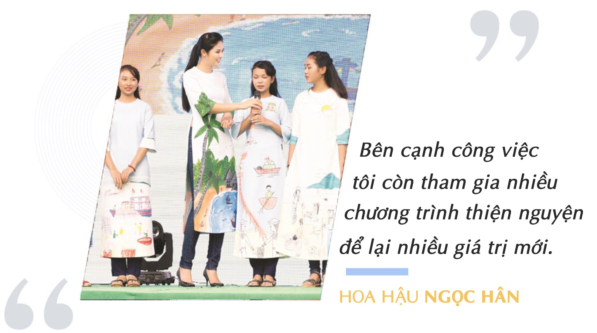 Hoa hậu Ngọc Hân thiết kế áo dài Tết lấy cảm hứng từ ca dao ảnh 8