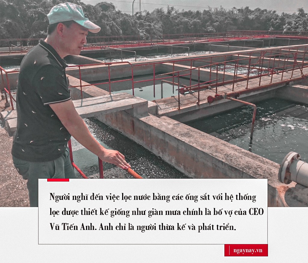 Vị giám đốc lọc nước thải bằng ống nhựa từ ý tưởng của… bố vợ ảnh 3