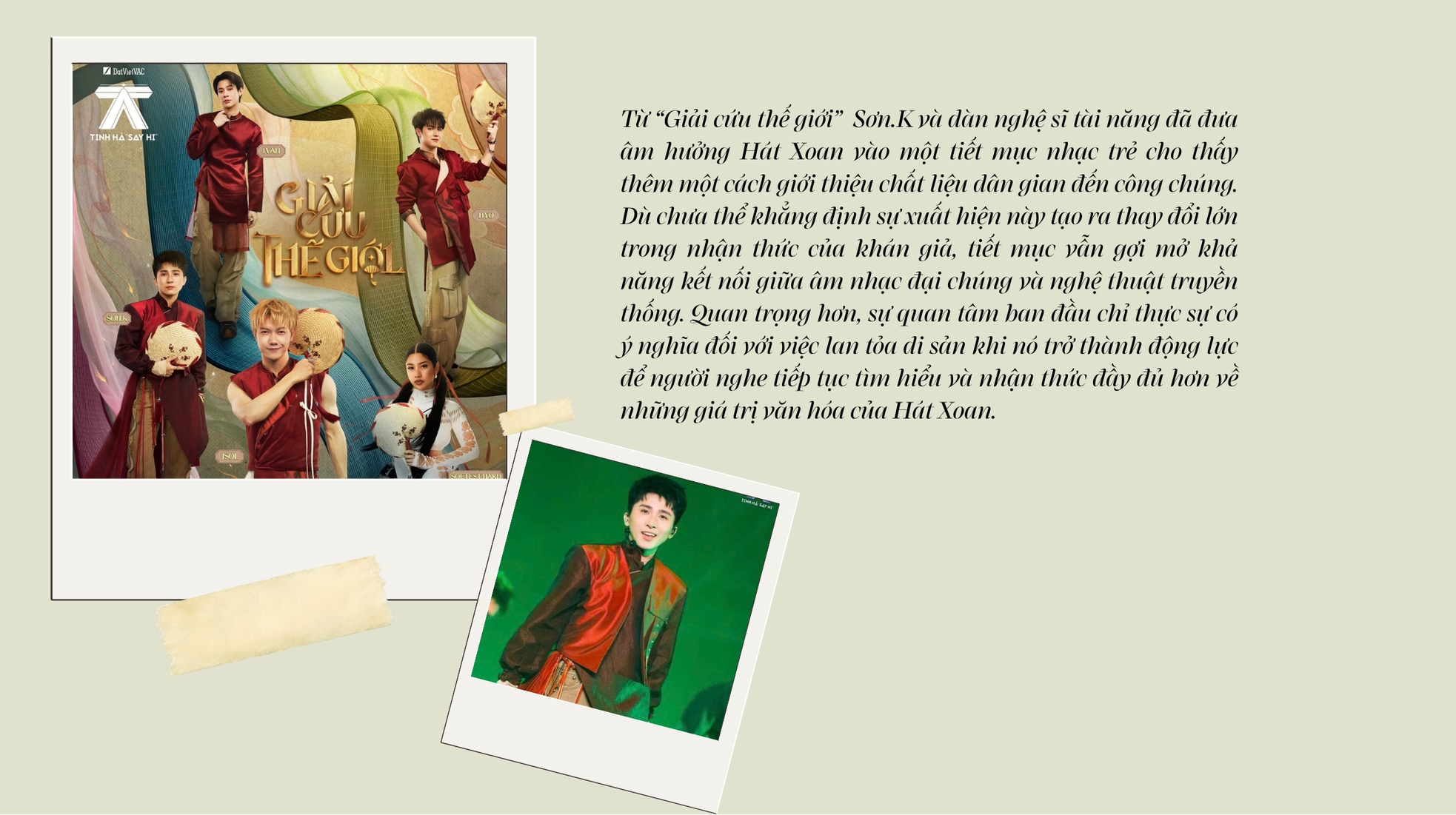 Nghệ sĩ Sơn.K: Khi "Giải cứu thế giới" thắp lại nhịp gõ xoan trong lòng người trẻ ảnh 3