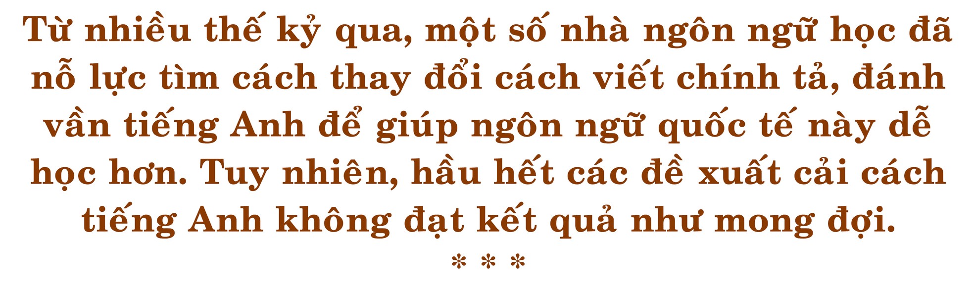 Câu chuyện cải cách tiếng Anh ảnh 2