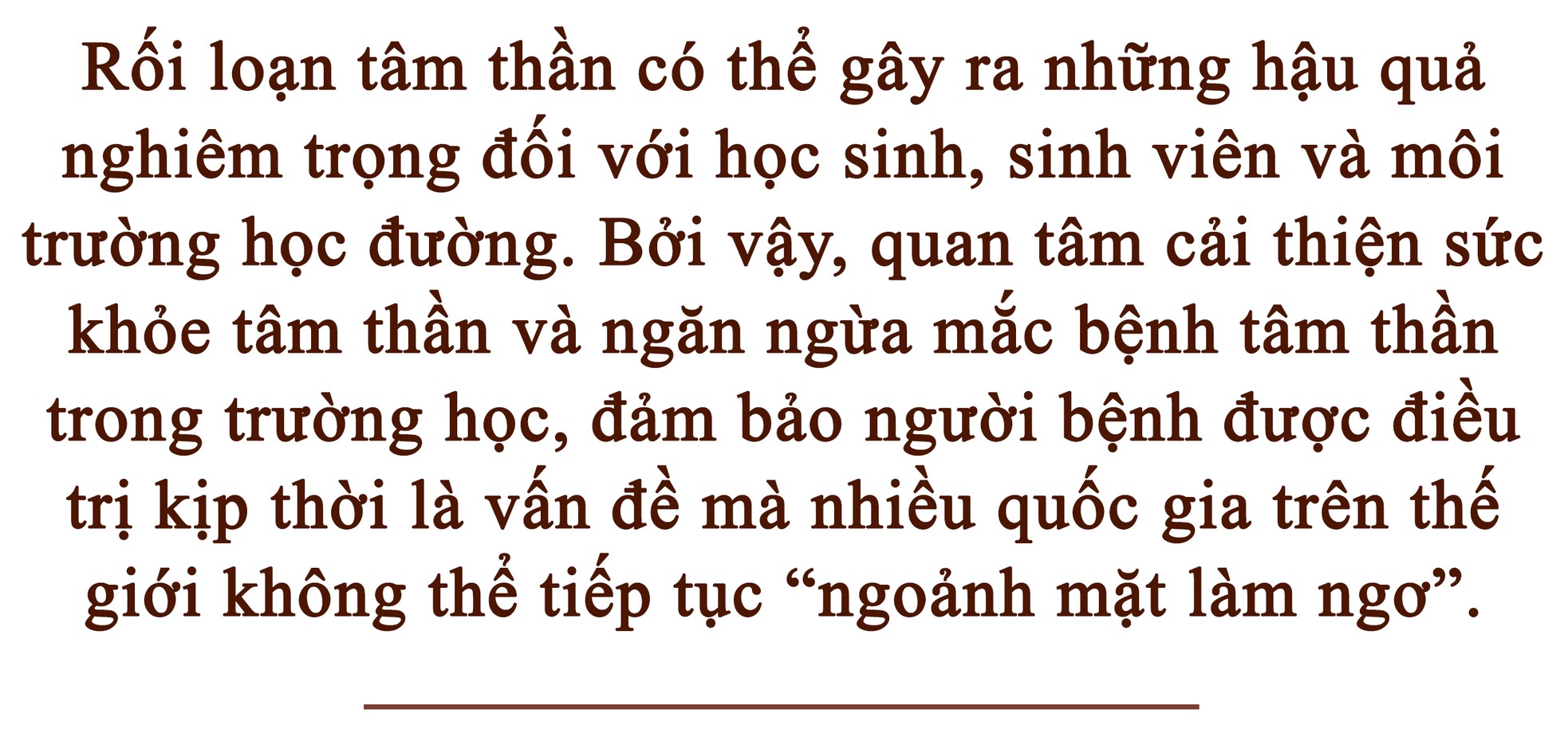 Sức khỏe tâm thần học đường: KHÔNG THỂ THỜ Ơ ! ảnh 1