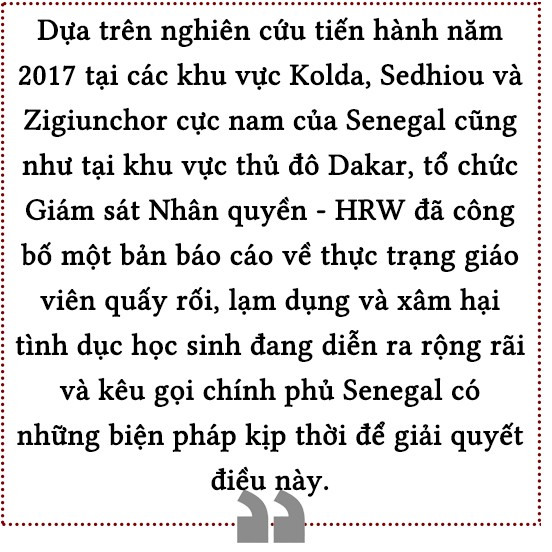 'Văn hóa im lặng' trong những vụ xâm hại nữ sinh tại Senegal ảnh 2