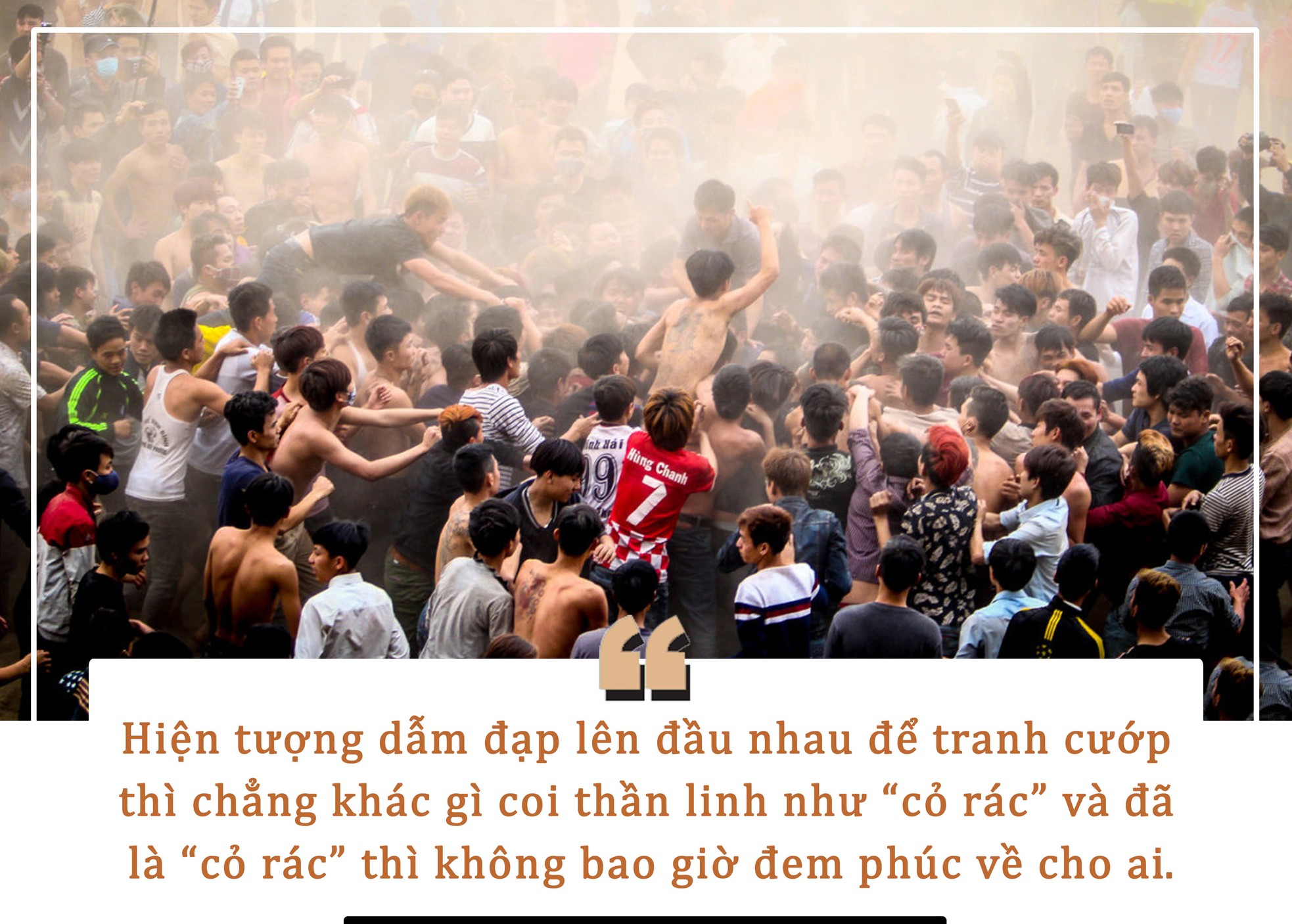 Dẫm đạp cướp lộc chẳng khác gì coi thần linh như ‘cỏ rác’ ảnh 4