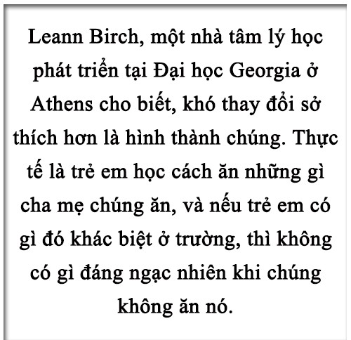 Chính sách thực phẩm tốt hơn cho trẻ em ảnh 7