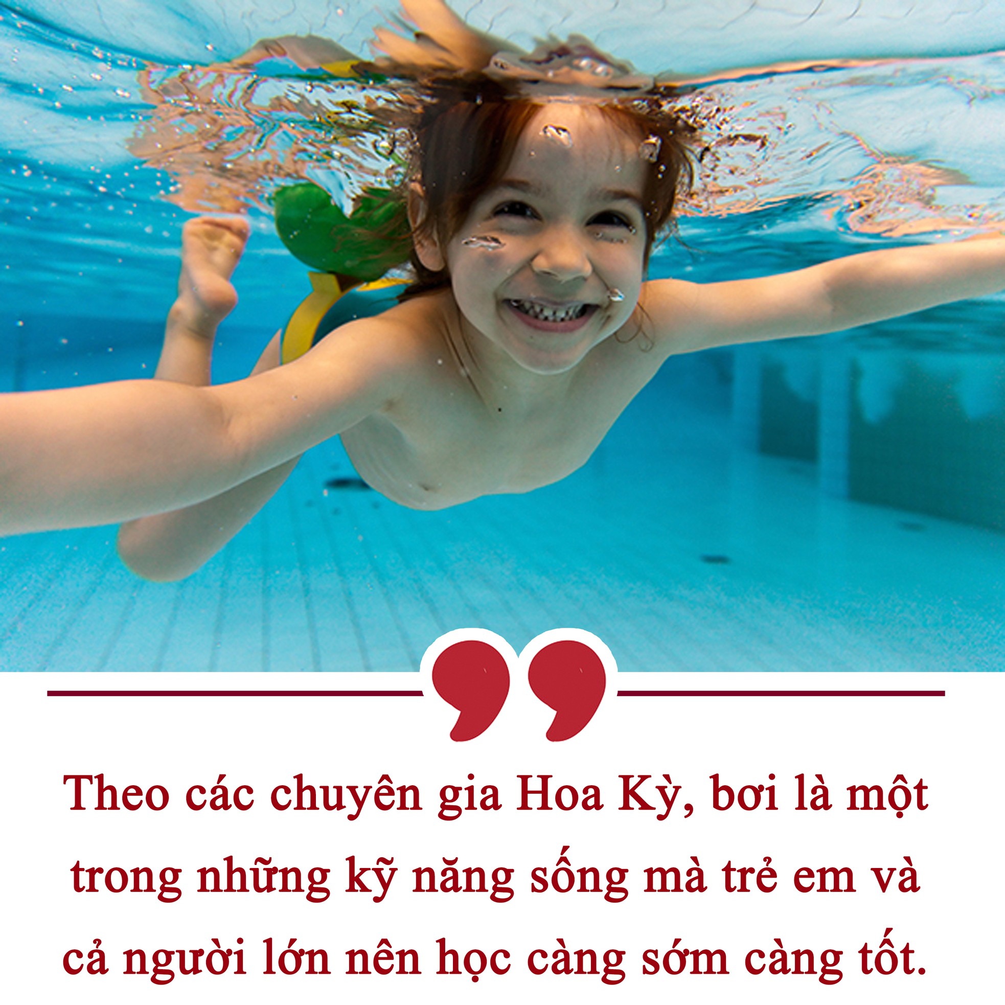 Dạy trẻ bơi quan trọng như dạy chúng đi ảnh 2