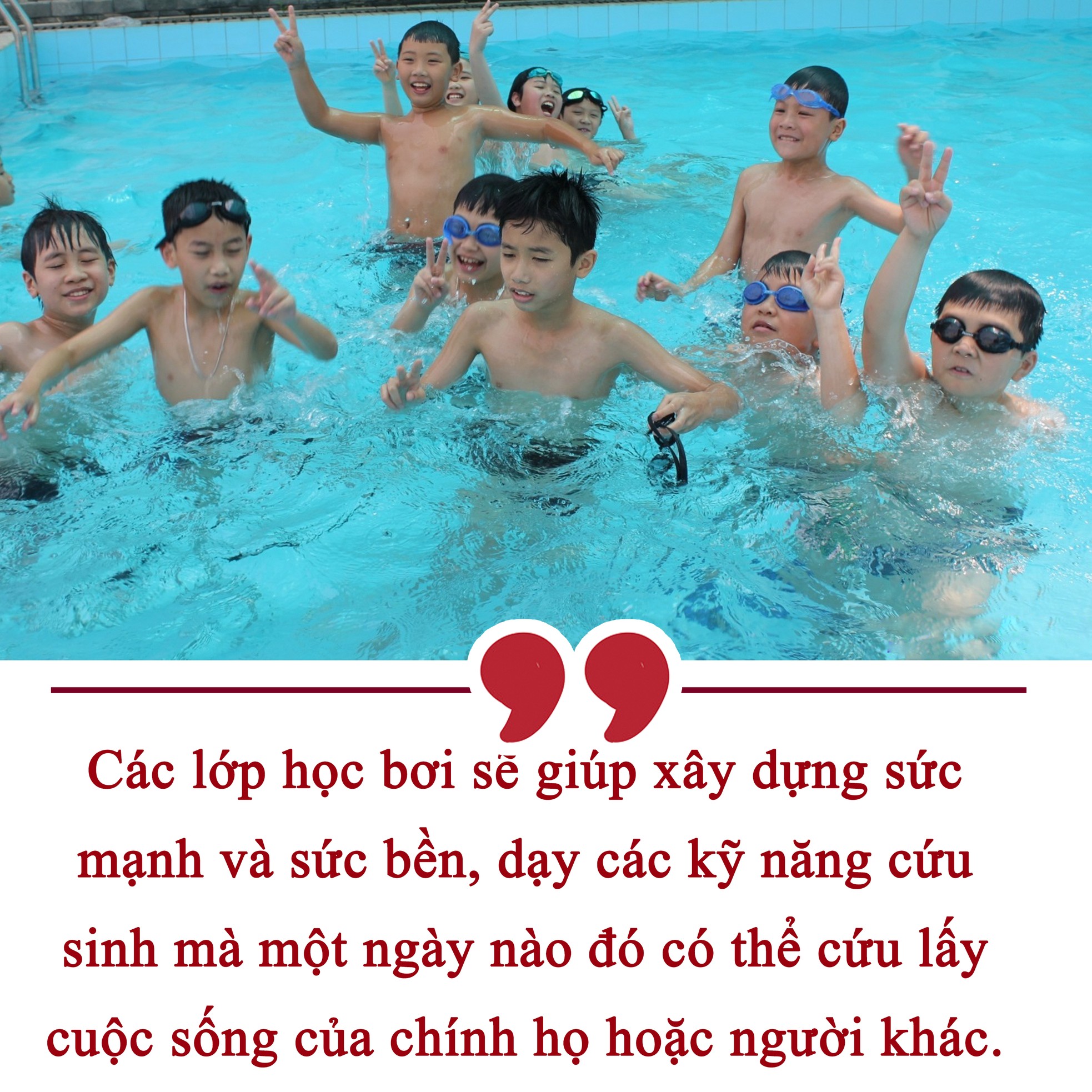 Dạy trẻ bơi quan trọng như dạy chúng đi ảnh 4