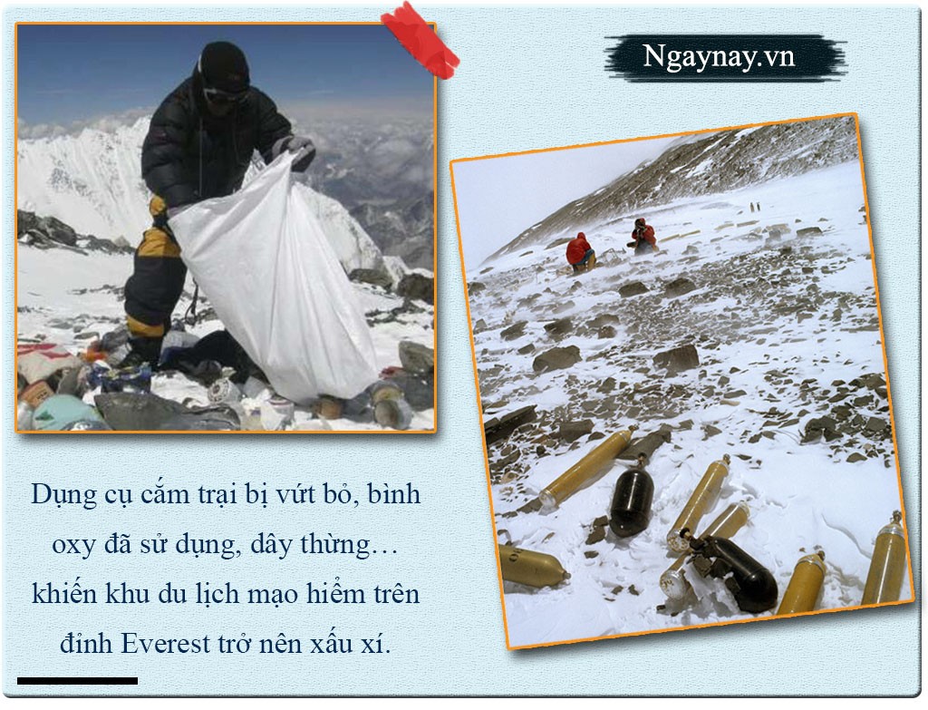 Lên núi, xuống biển đều đụng... rác ảnh 2