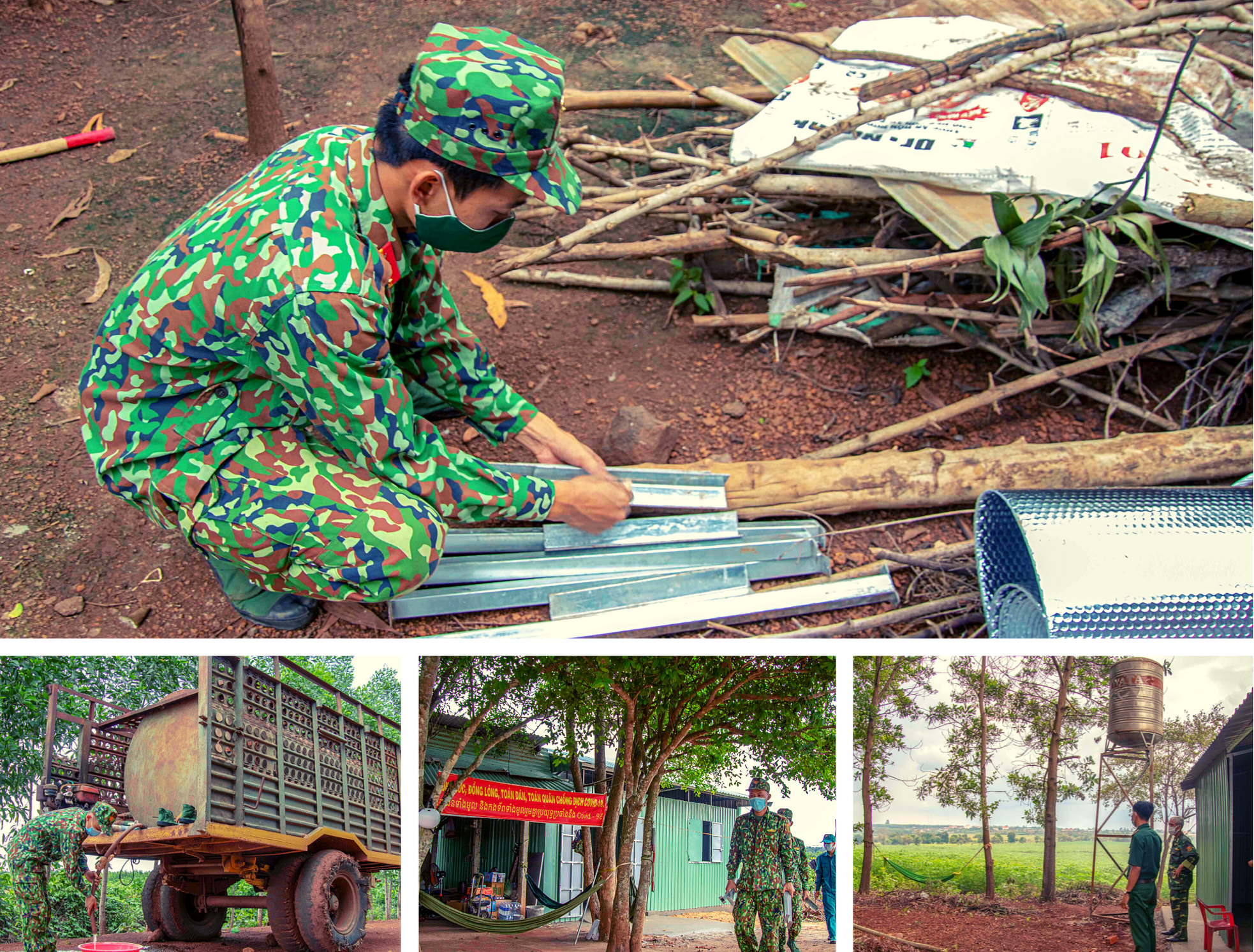 Dọc dài biên giới, những người lính biên phòng đang 'căng mình' chống dịch COVID ảnh 10