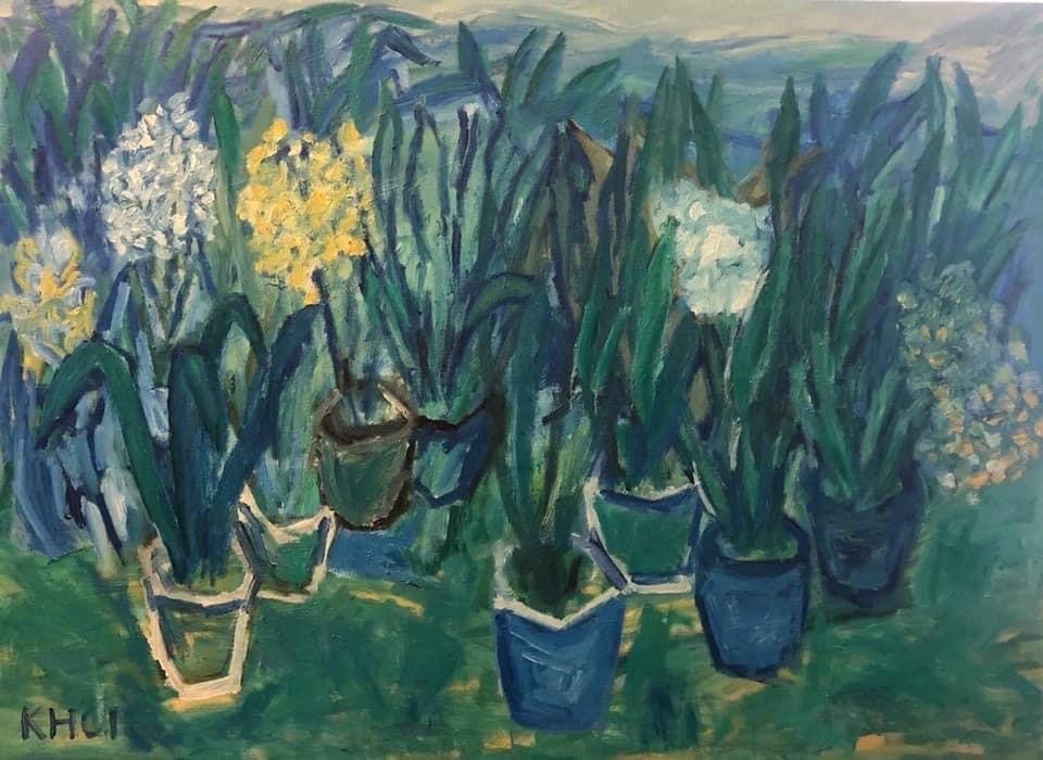 Nhà báo vẽ tranh như một họa sĩ thực thụ ảnh 5