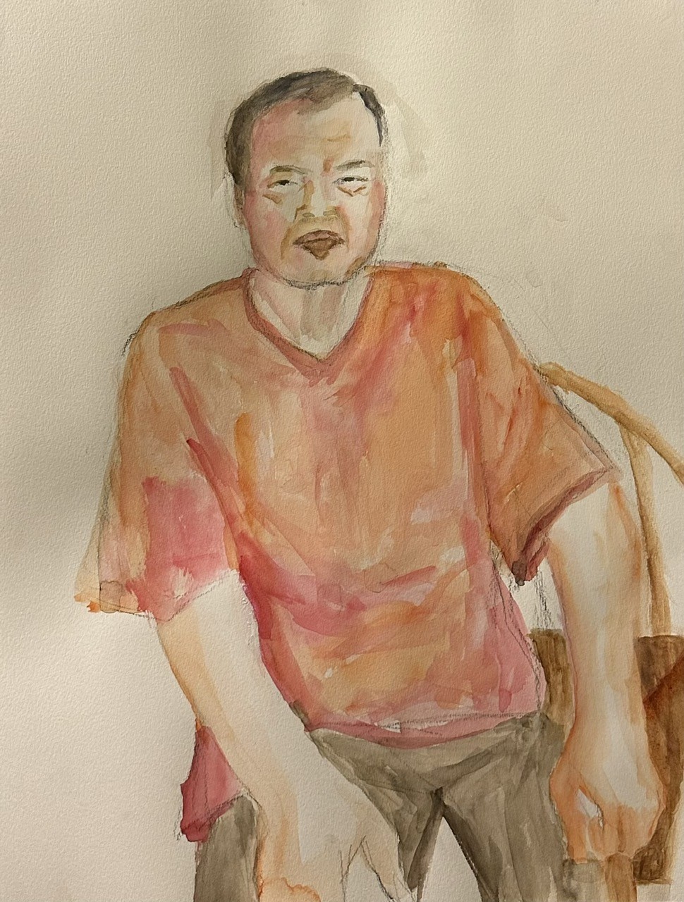 Nhà báo vẽ tranh như một họa sĩ thực thụ ảnh 12