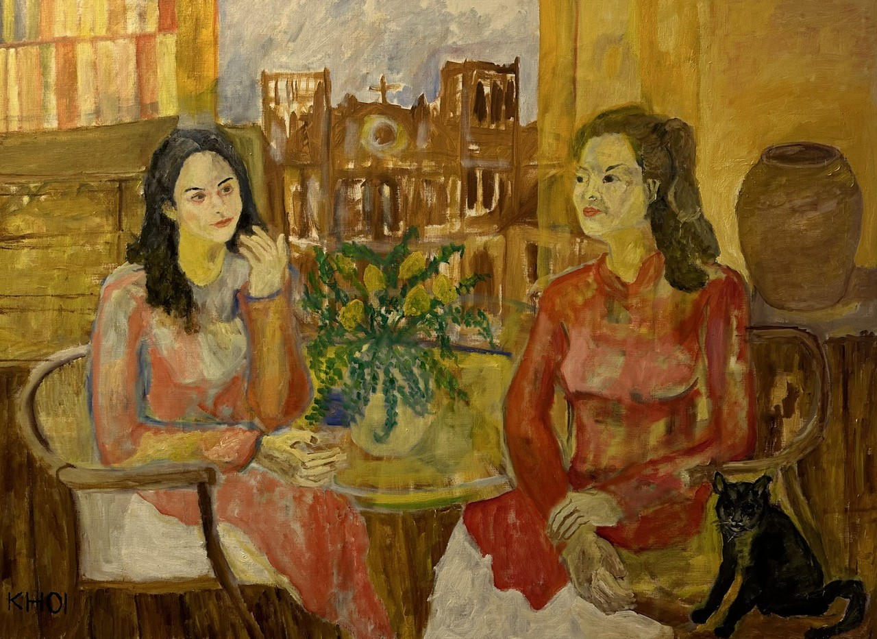 Nhà báo vẽ tranh như một họa sĩ thực thụ ảnh 18