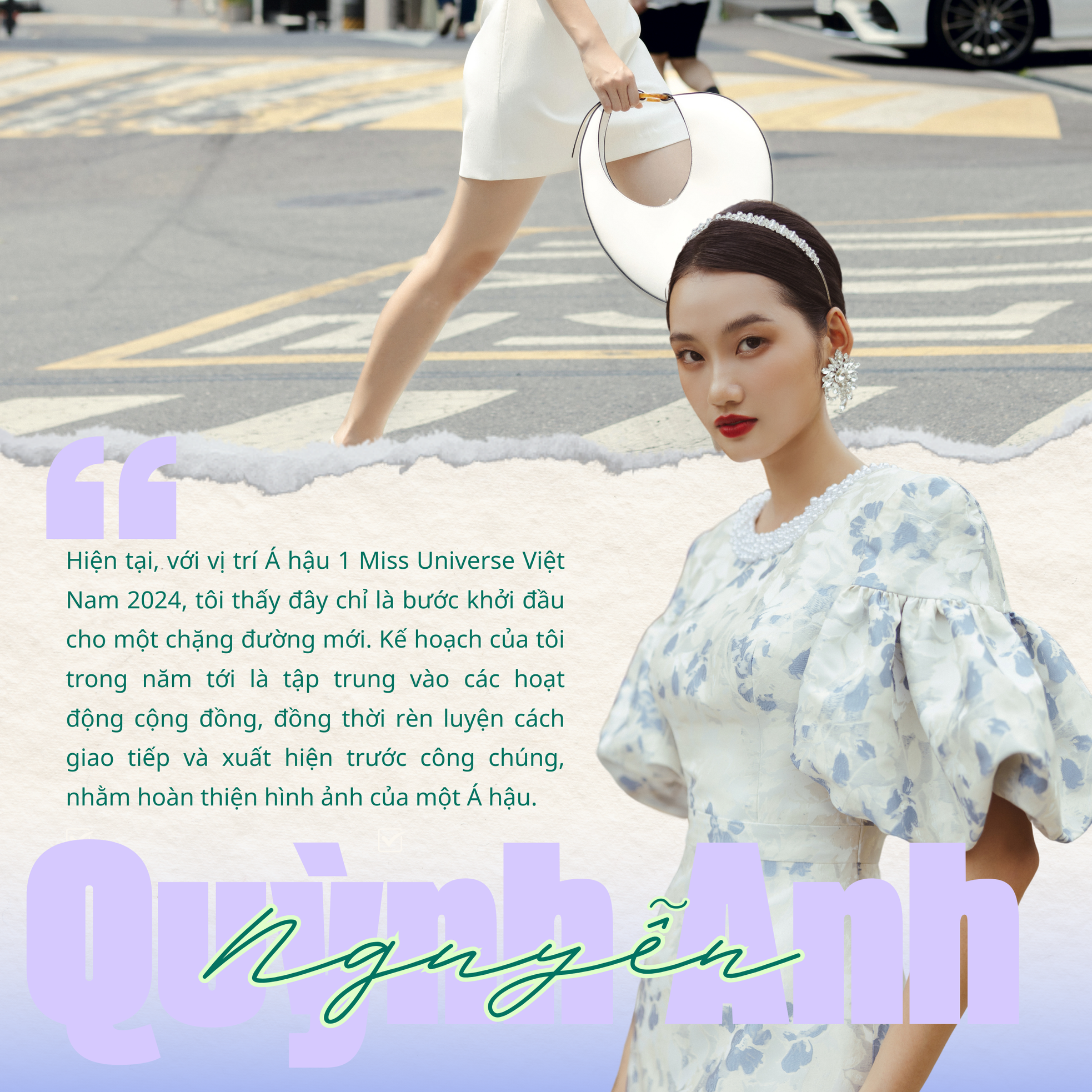 Á hậu 1 Miss Universe Việt Nam 2024 Nguyễn Quỳnh Anh: Là Phụ nữ hãy luôn tự tin vào chính mình ảnh 2