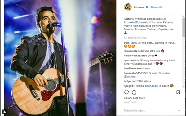 Chủ nhân bản hit 'Despacito' mở World Tour, trong đó có Việt Nam - ảnh 1