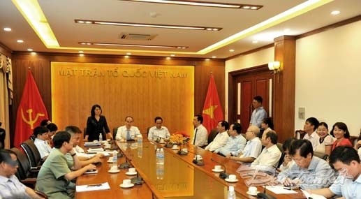 Ông Vũ Văn Tiến nhận quyết định bổ nhiệm TBT Tạp chí Mặt trận - ảnh 2