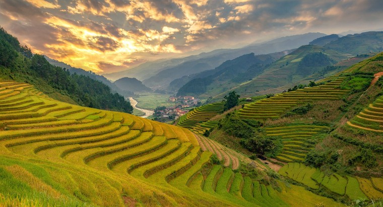 Ruộng bậc thang Mù Cang Chải nằm ở 3 xã nào?
