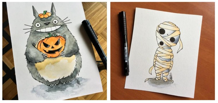 Những điều chưa kể về Inktober, thử thách tháng 10 cho giới đam mê hội họa ảnh 1