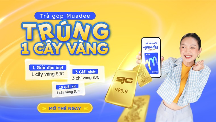 Trả góp dễ dàng, trúng vàng cực đã với thẻ trả góp Muadee by HDBank ảnh 1