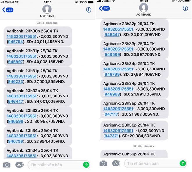 400 tài khoản Agribank bị hack, nhiều người mất tiền trong đêm ảnh 1