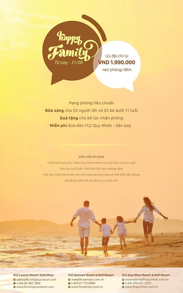 Cho một mùa hè lý thú cùng cả gia đình với gói nghỉ dưỡng Happy Family từ Tập đoàn FLC ảnh 7