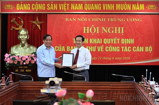 Triển khai quyết định của Ban Bí thư về công tác cán bộ ảnh 1