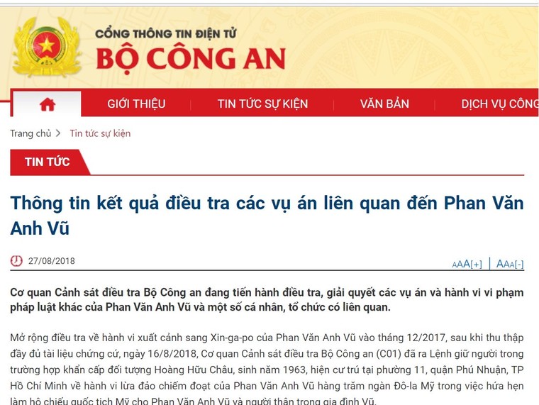 Bắt giam đối tượng lừa 'chạy' hộ chiếu quốc tịch Mỹ cho Vũ 'nhôm' ảnh 1