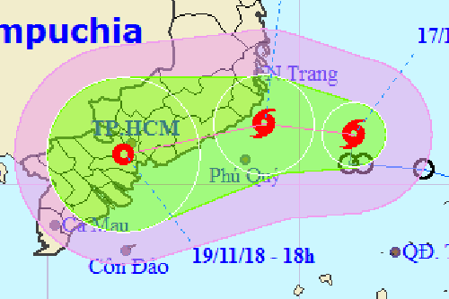 Bão Toraji hướng vào Nam Bộ ảnh 1
