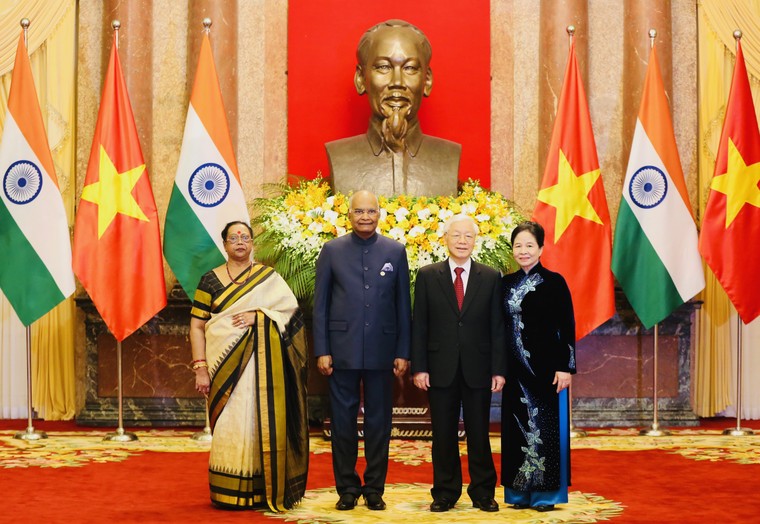 Tổng Bí thư, Chủ tịch nước chủ trì Lễ đón Tổng thống Ấn Độ ảnh 1