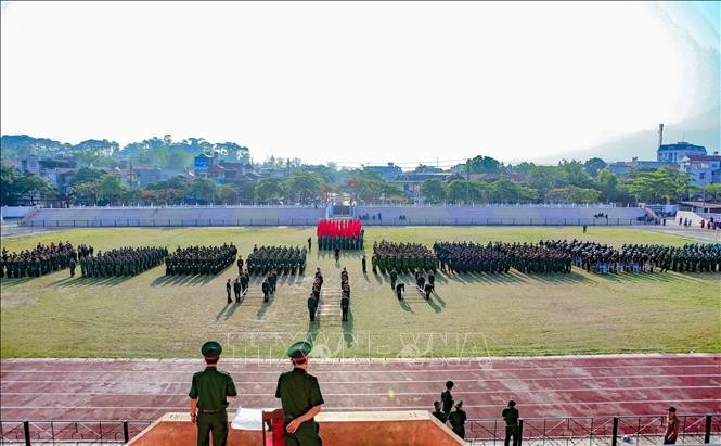 Lực lượng vũ trang tập luyện, chuẩn bị cho lễ kỷ niệm 65 năm Chiến thắng Điện Biên Phủ ảnh 1